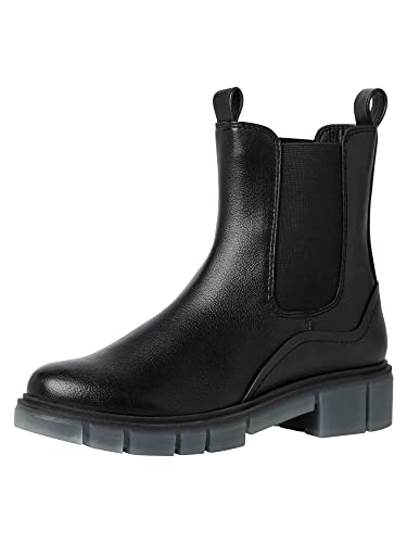 MARCO TOZZI Damski damski 2-25413-37 Stiefelette Botki, 37, Czarny Comb, 39 EU