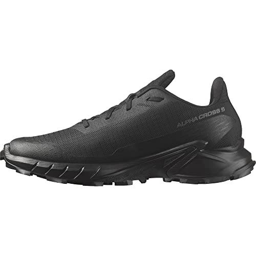 Salomon Męskie buty trekkingowe Alphacross 5, Black Ebony, 49 1/3 EU