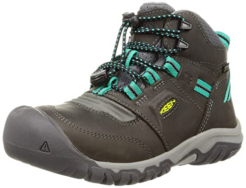 KEEN Mixed Kids Ridge Flex Mid Wodoodporne buty turystyczne, Magnes Greenlake, 27 EU