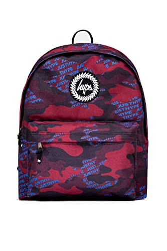hype Plecak unisex do szkoły, domu, do pracy, na weekendową torbę na ramię, czerwony, jeden rozmiar