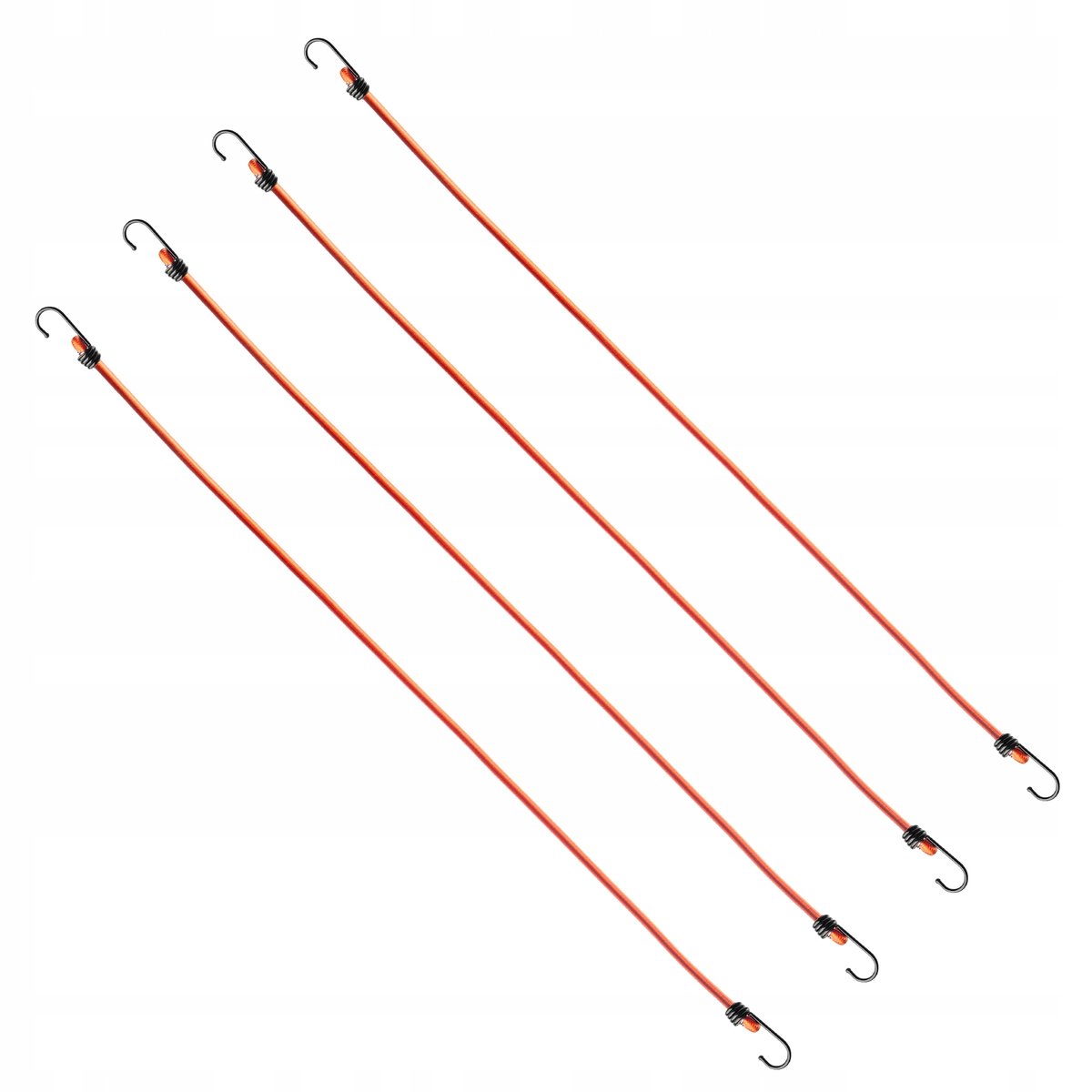 Guma elastyczna z hakiem do plandek pomarańczowa 4 szt.