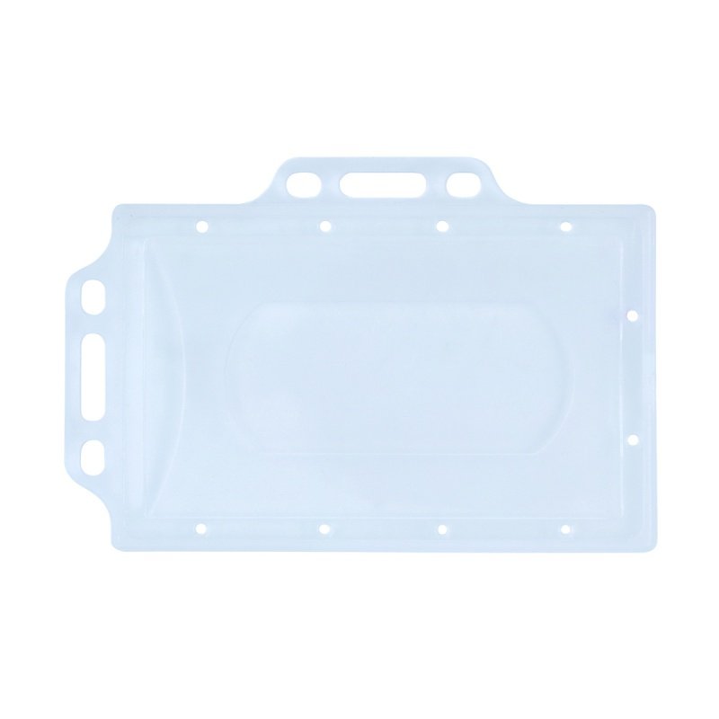 Identyfikator z 2 uchwytami transparentny 50szt