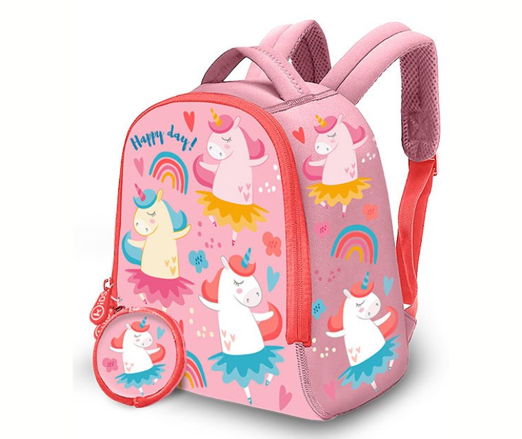 Plecak neoprenowy do żłobka UNICORN Jednorożec 25x17x9cm