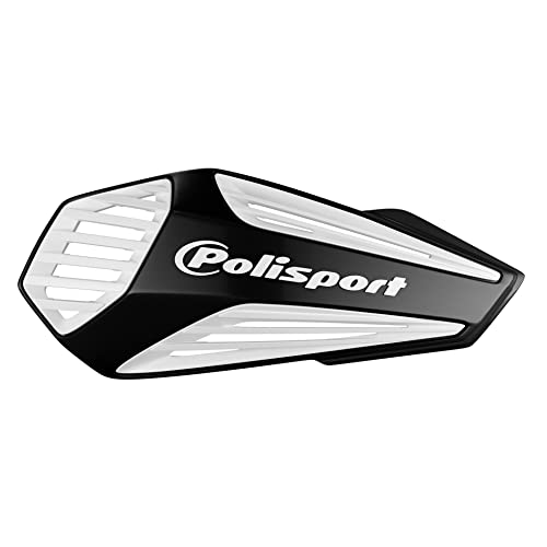 POLISPORT 8308400001 - Paramani MX AIR 1 plastikowy punkt mocowania MX-Style z zestawem montażowym, który jest zgodny ze wszystkimi modelami enduro/mx/atv en kolor czarny/biały