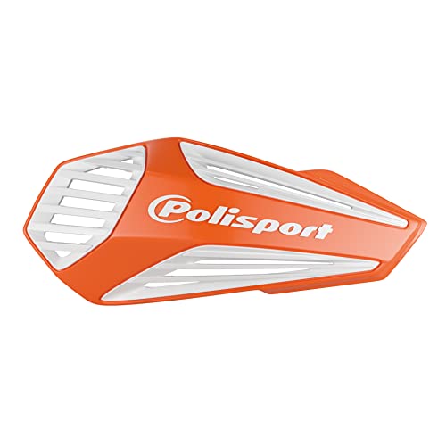 POLISPORT 8308400004 - Paramani MX AIR 1 punkt mocowania MX-Style z tworzywa sztucznego z dołączonym zestawem montażowym, kompatybilny ze wszystkimi modelami enduro/mx/atv en kolor pomarańczowy/biały