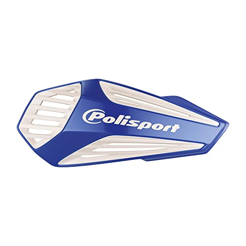 POLISPORT 8308400006 - Paramani MX AIR 1 punkt mocowania MX-Style z tworzywa sztucznego z dołączonym zestawem montażowym, kompatybilny ze wszystkimi modelami enduro/mx/atv en kolor niebieski/biały