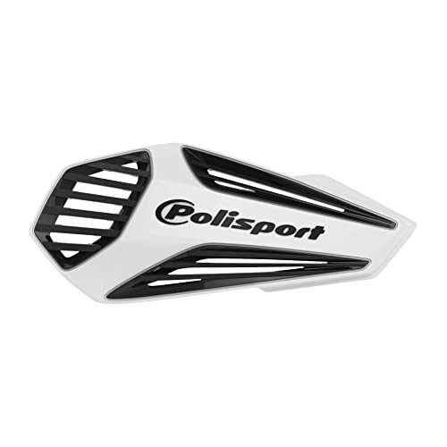 POLISPORT 8308400002 - Paramani MX AIR 1 punkt mocowania MX-Style z tworzywa sztucznego z dołączonym zestawem montażowym, kompatybilny ze wszystkimi modelami enduro/mx/atv en kolor biały/czarny
