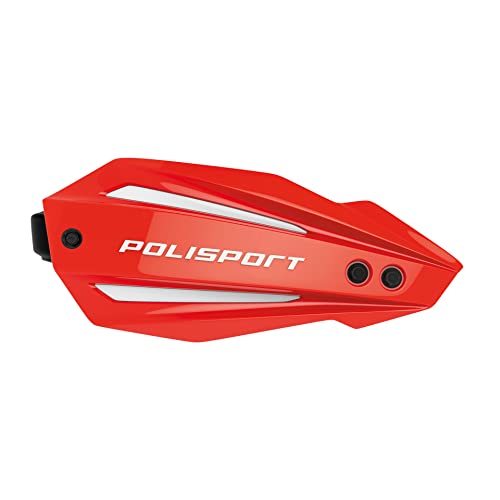 POLISPORT 8308600006 - BULLIT FWA 2 punkty mocowania z plastikowym prętem MX-Style z zestawem montażowym, dołączonym do wszystkich modeli MX/enduro en kolor czerwony