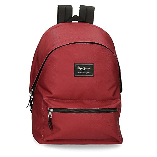 Pepe Jeans Aris Plecak na laptopa + piórnik szkolny, różne kolory 31x44x15 cm Poliester 23,87L Poliester, Czerwony, 31 x 44 x 17.5 cm, plecak