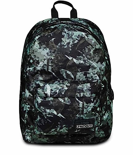 Zaino Scuola Elementare e Medie Ragazzo Seven – plecak do kuchni, wielokolorowy – ze zintegrowanym powerbankiem – tablet Tasca Porta, Tasca Frontale Porta Smartphone, Tasca Porta Notebook,
