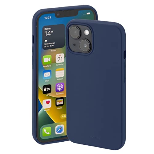 Hama Etui do Apple iPhone 14 Plus (etui na telefon komórkowy chroni przed uderzeniami, zadrapaniami i brudem, etui ochronne umożliwia ładowanie indukcyjne, jedwabiście matowe etui z TPU z miękką
