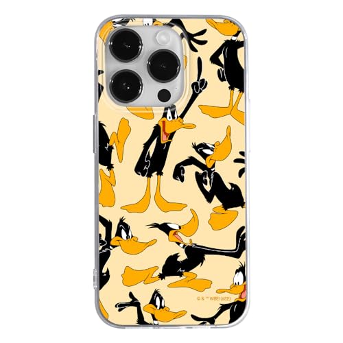 ERT GROUP etui na telefon Iphone 14 PRO MAX, case oryginalny i oficjalnie licencjonowany przez Looney Tunes, wzór Duffy 002, optymalnie dopasowane, plecki z TPU częściowo przeźroczyste