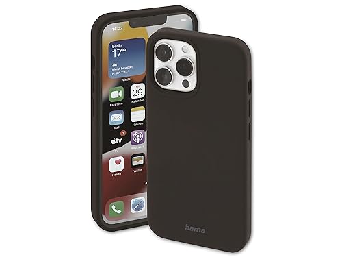 Hama Etui do Apple iPhone 14 Pro Max kompatybilne z MagSafe (magnetyczne etui do ładowania indukcyjnego, etui na telefon komórkowy chroni przed uderzeniami, zadrapaniami i brudem, jedwabiście matowe
