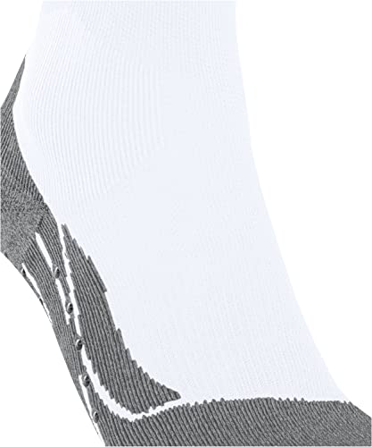 FALKE Uniseks Skarpety 4 GRIP Stabilizing U SO Oddychający I Szybkoschnący dla maksymalnej prędkości 1 Para, Biały (White-Mix 2029), 42-43