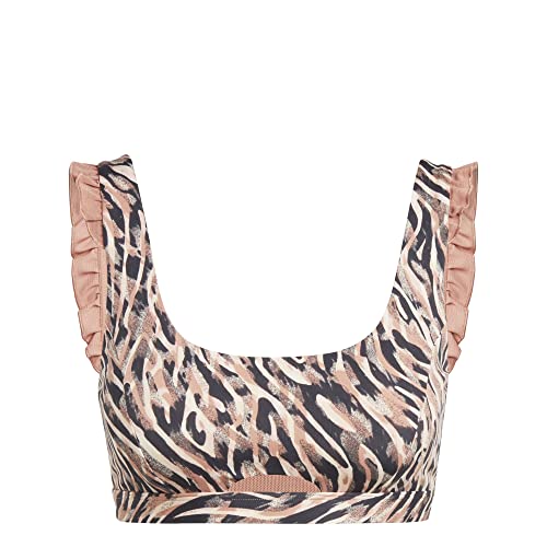 adidas Damski biustonosz treningowy - Medium Support Cf St Ms AOP Br, Clay Strata, HS2577, XLDD