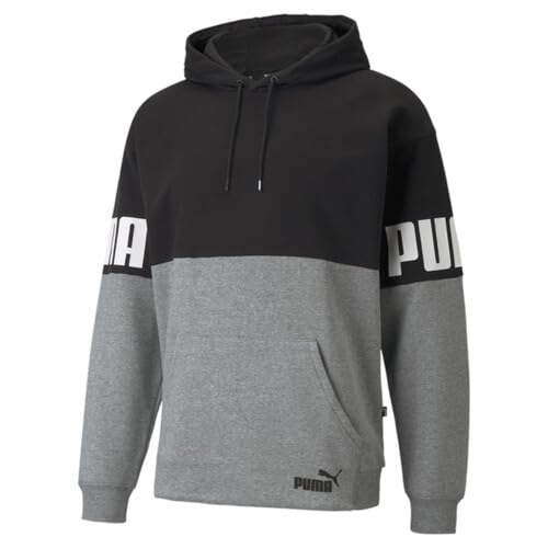 PUMA Power Colorbloc sweter męski, Puma Czarny, S