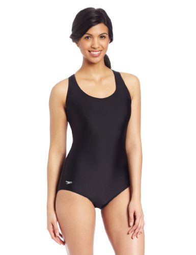 Speedo Damski strój kąpielowy Aquatic umiarkowany ultraback Czarny 16 Long