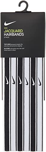 Nike Unisex – opaska na czoło dla dorosłych, czarno-biała, rozmiar uniwersalny
