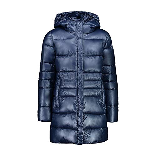 CMP Parka dla dziewczynek, błyszcząca, wodoodporna, Blue Ink, 98