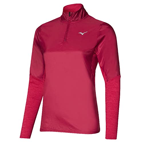 Mizuno Hybrid Ls Hz Koszulka damska, Różowy czerwony, XS