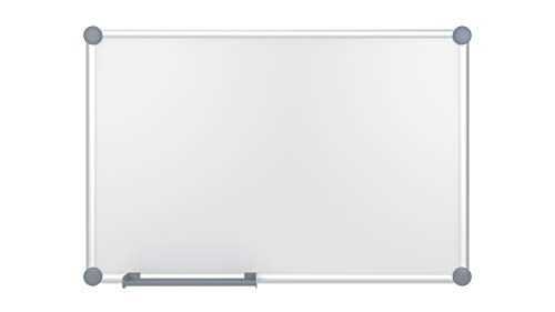 MAUL Tablica suchościeralna 2000 MAULpro 60 x 90 cm, magnetyczna tablica ścienna z aluminium, z półką na długopisy, zmywalna na sucho, powierzchnia odporna na zarysowania, format poziomy i pionowy,