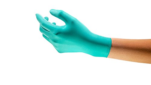 Ansell TouchNTuff 92-500 jednorazowe rękawiczki nitrylowe, jednorazowe, chemiczne i spożywcze, zielone, rozmiar 6,5-7 (dozownik ze 100 rękawiczkami)