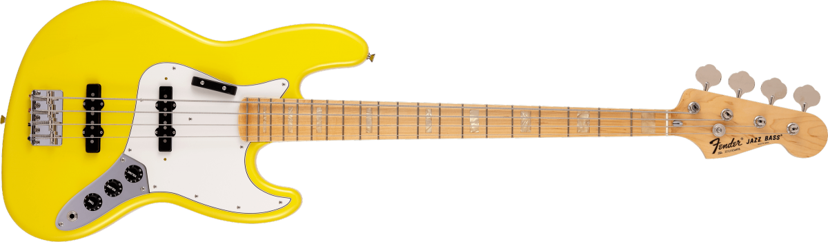 Fender Made in Japan Limited International Color Jazz Bass Maple Fingerboard Monaco Yellow