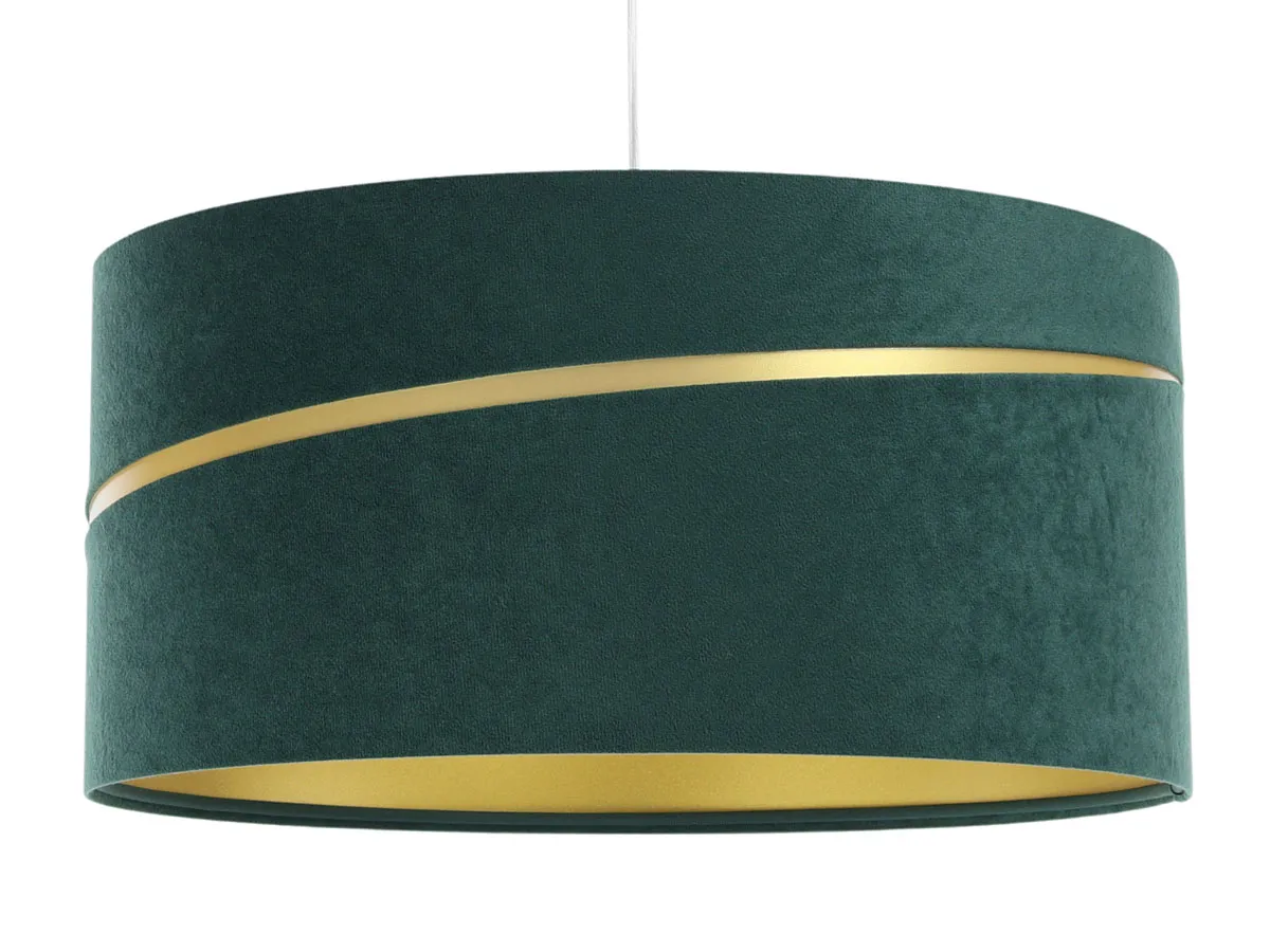 Zielona Welurowa Lampa Wisząca Glamour S6-S54