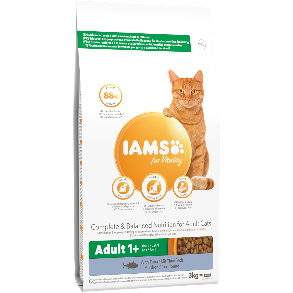 IAMS for Vitality Adult, z tuńczykiem - 2 x 3 kg