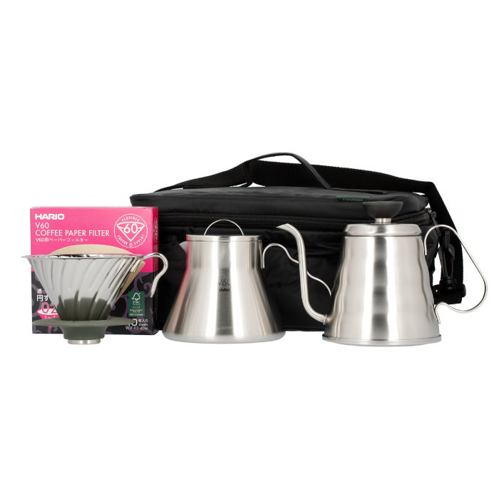 Zestaw akcesoriów do kawy z torbą Hario Outdoor Basic Set