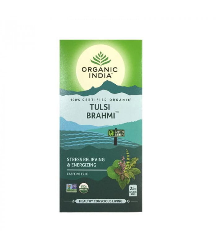 Organic India Tulsi Brahmi BIO, 25 torebek