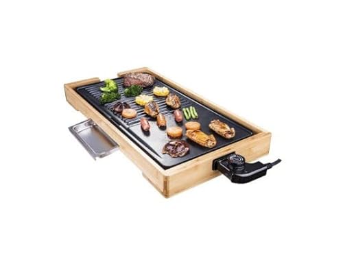 LITTLE BALANCE Happy Plancha Bambou grill i płyta elektryczna, stal nierdzewna 18/1394