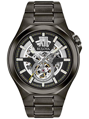 Bulova Męski automatyczny zegarek 98A179, Pasek, Pasek