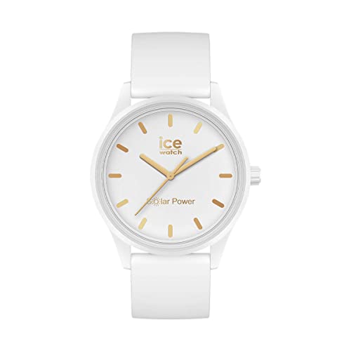 ICE-WATCH Damski analogowy zegarek kwarcowy z silikonowym paskiem 020301, biały, pasek