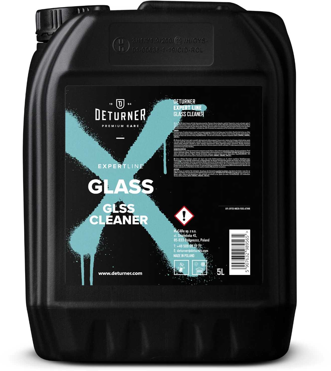 Deturner EL Glass - Skuteczny płyn do mycia szyb 5L