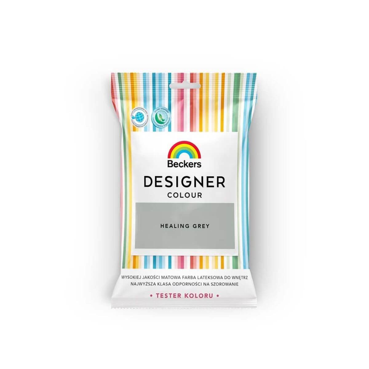 Beckers Tester farby DESIGNER COLOUR Healing grey
