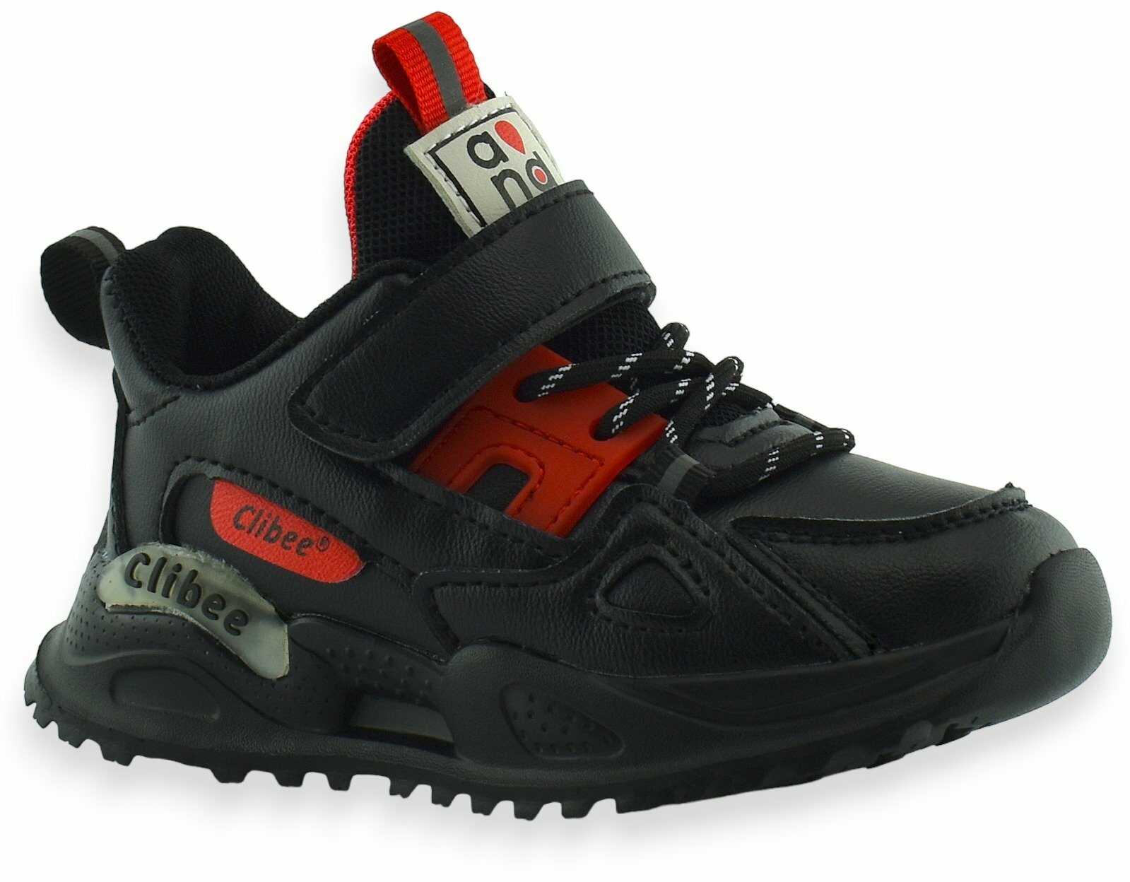 Dziecięce sportowe buty Clibee 306 Czarno Czerwone