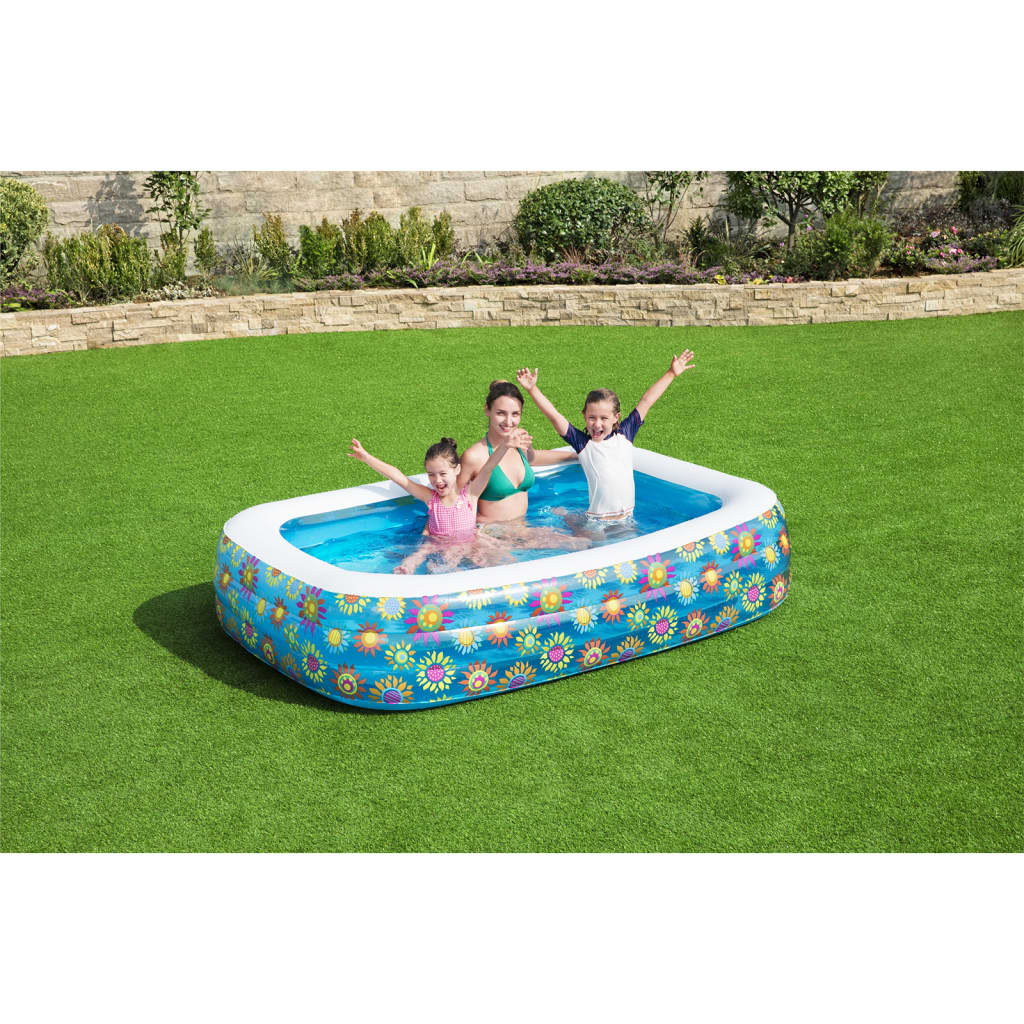 Фото - Каркасний басейн VidaXL Nadmuchiwany basen dla dzieci, niebieski, 229x152x56 cm Lumarko! 
