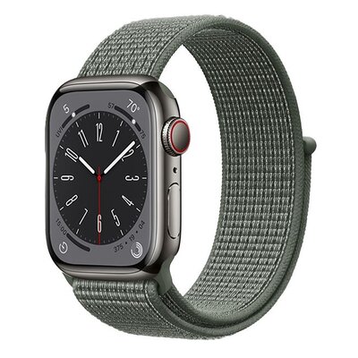Crong Nylon - Pasek sportowy do Apple Watch 42/44/45/49 mm (Military Green)