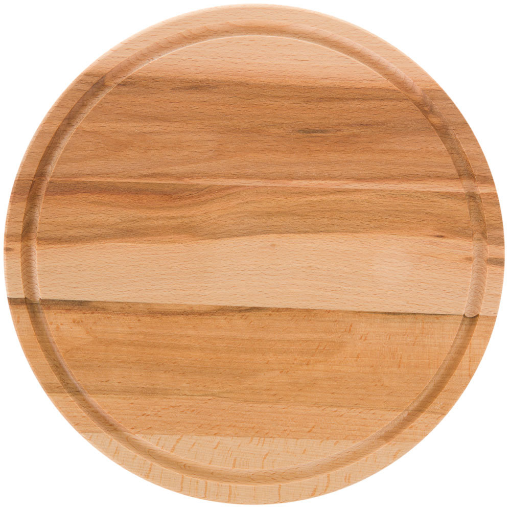 Domotti Deska do krojenia drewniana okrągła Woody 28 cm