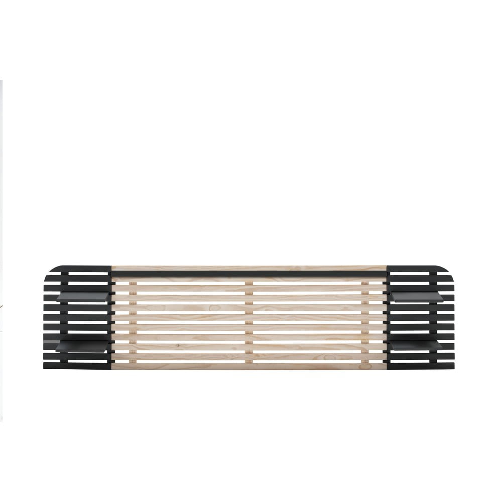 Zagłówek z litego drewna sosnowego 240x62 cm Dimas – Marckeric