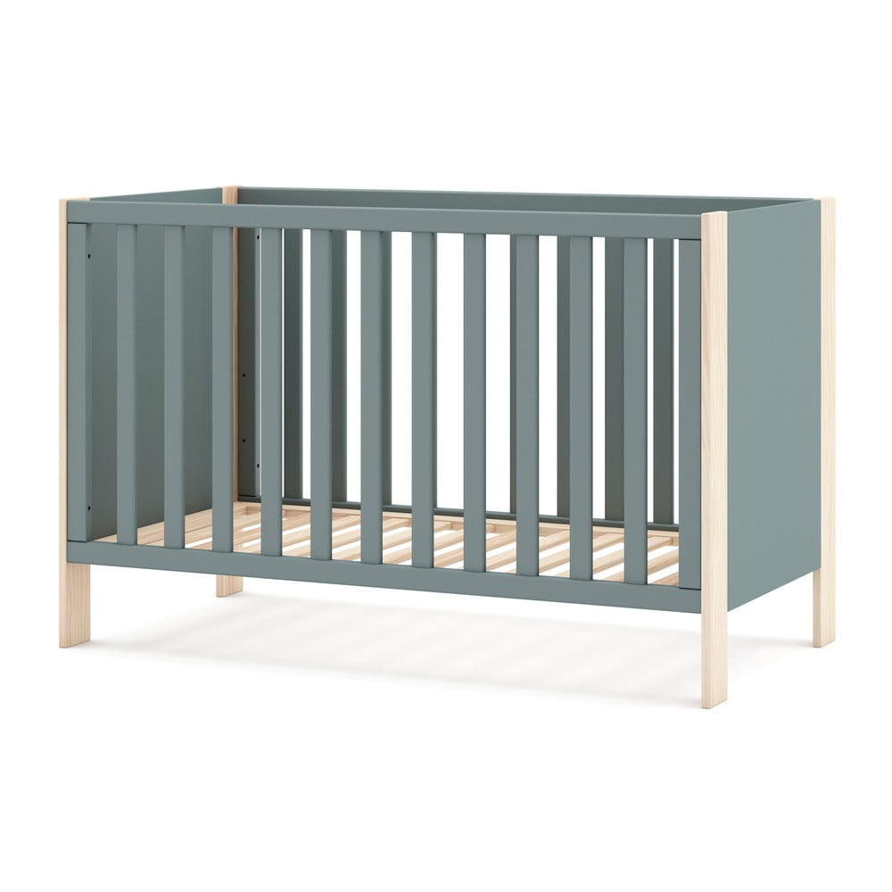 Zielone łóżeczko 60x120 cm Esteban – Marckeric