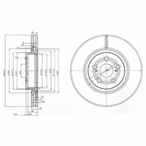 Tarcza hamulcowa DELPHI BG3914