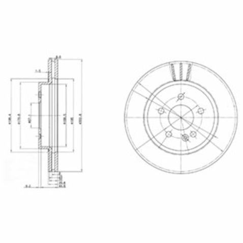 Tarcza hamulcowa DELPHI BG3397