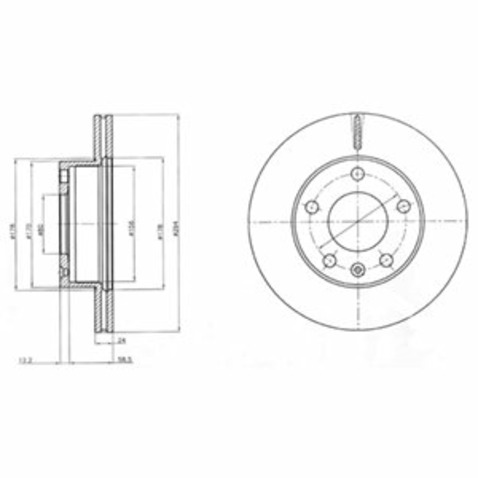 Tarcza hamulcowa DELPHI BG4023