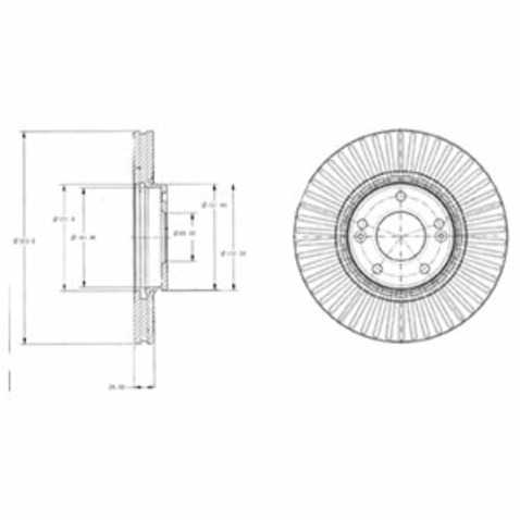 Tarcza hamulcowa DELPHI BG4309