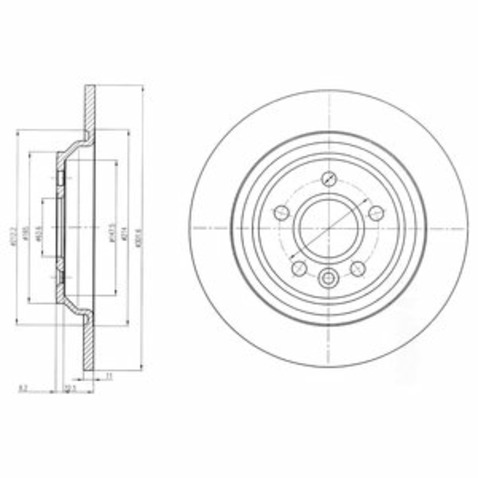 Tarcza hamulcowa DELPHI BG4239C