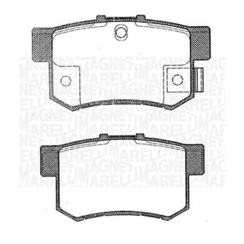Klocki hamulcowe - komplet MAGNETI MARELLI 363916060462