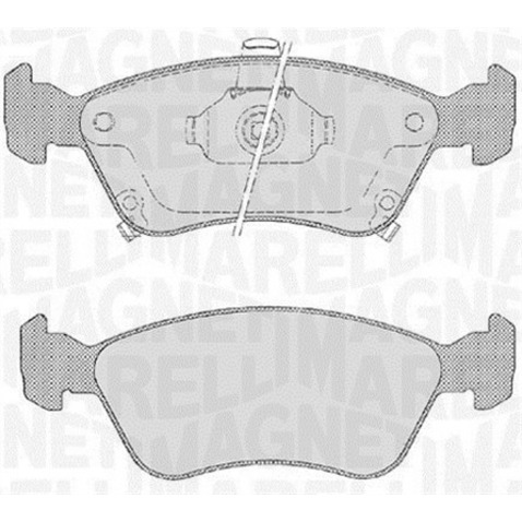 Klocki hamulcowe - komplet MAGNETI MARELLI 363916060532