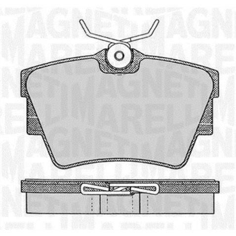Klocki hamulcowe - komplet MAGNETI MARELLI 363916060370
